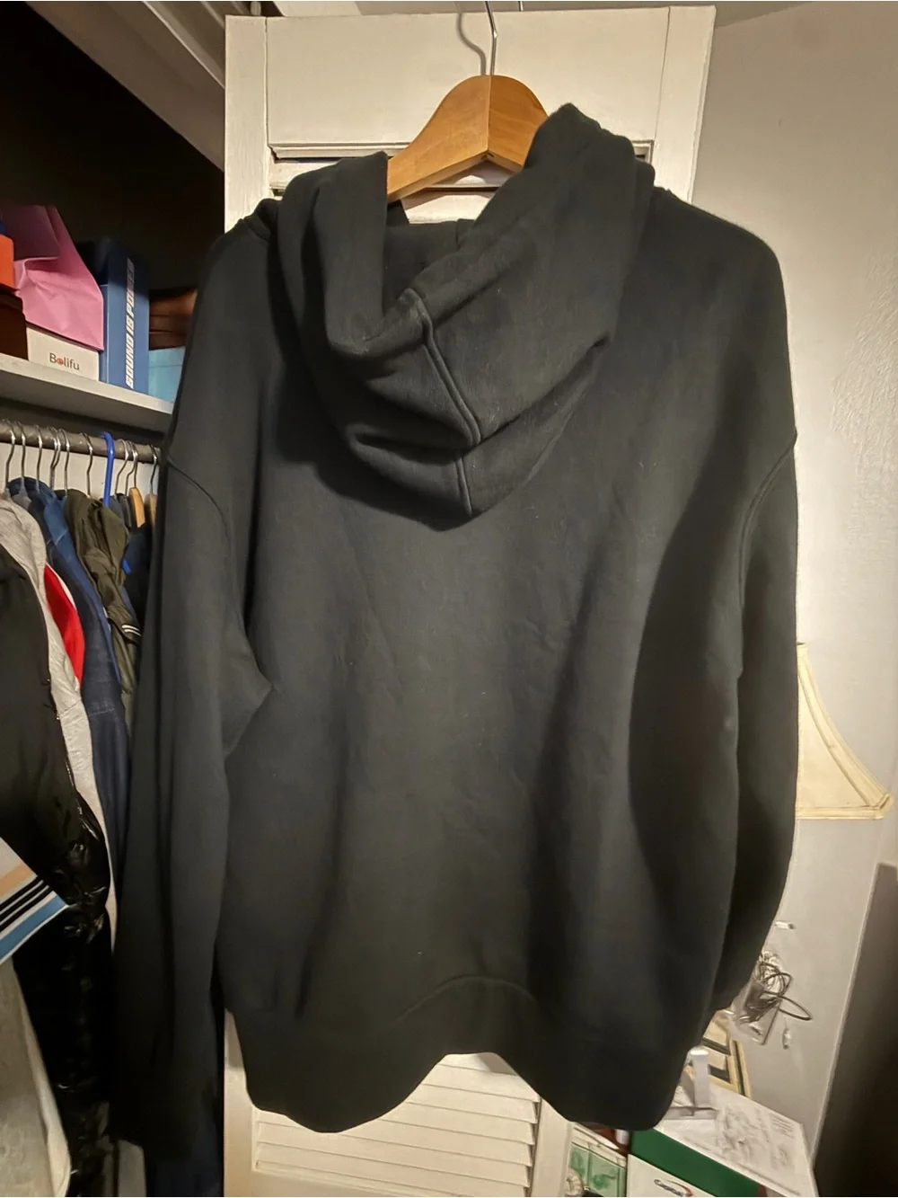 Gucci Black Hooded Sweatshirt with Subtle Logo Detail
